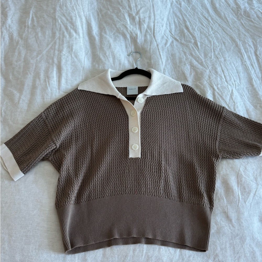 Varley finch knit polo